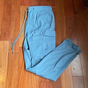 PacSun Nylon Slim Cargo Pants Turquiose Mens Small